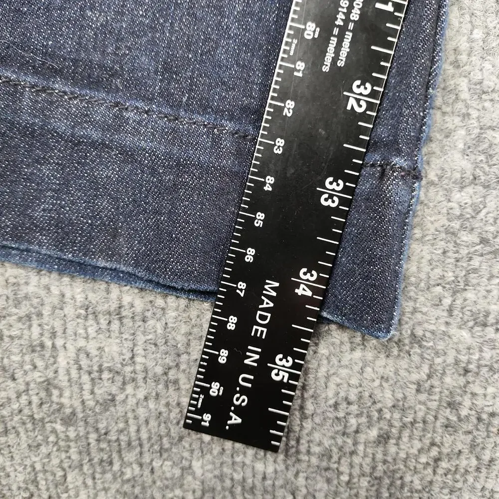 Banana Republic Dark Trouser Jeans Mens 33x34 Blue Dark Wash Straight Denim